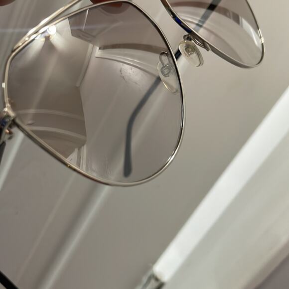 Tom Ford Aviator Sunglasses Silver Havana Metal 63mm‎ main image 8